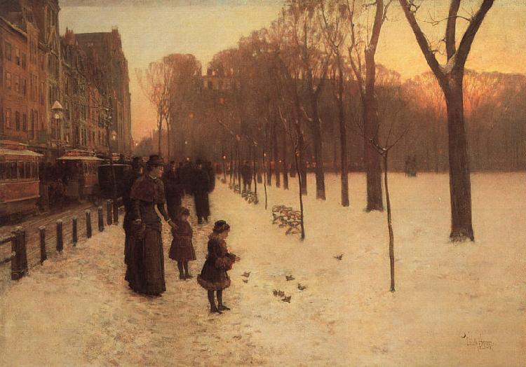 Childe Hassam Boston Common at Twilight